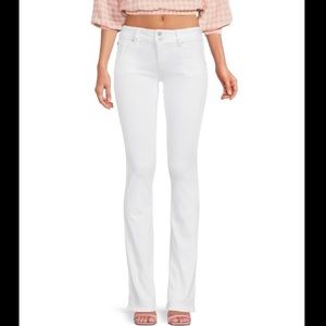Hudson white Beth bout cut jeans